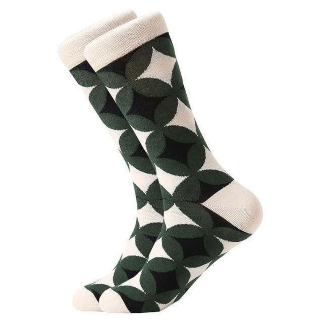 Add Sophistication to Your Look with Geometry Formal Crew Socks | Lazzy Socks