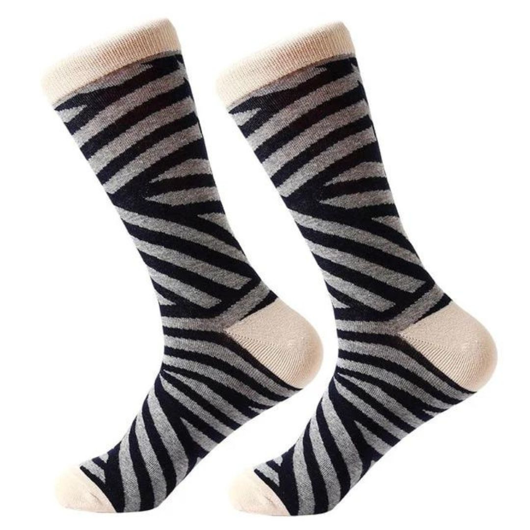 Add Sophistication to Your Look with Geometry Formal Crew Socks | Lazzy Socks