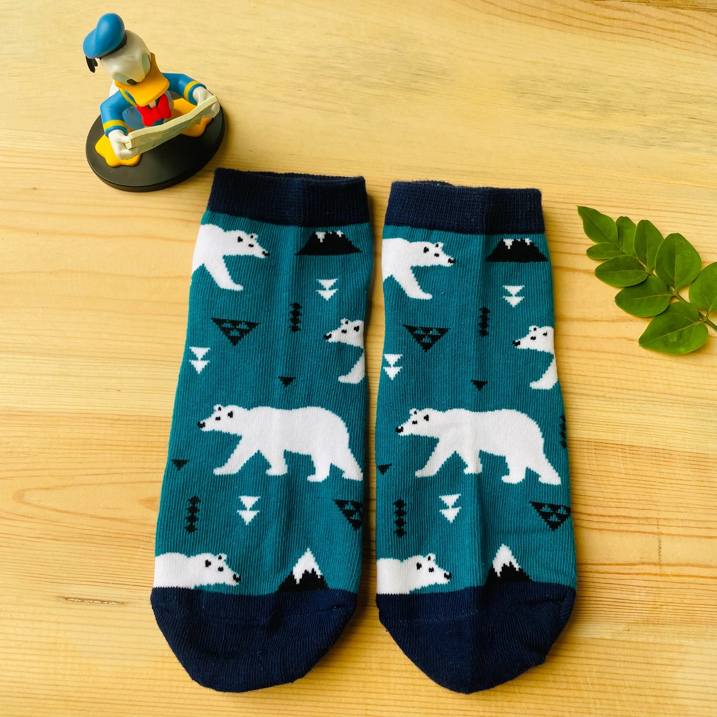 Arctic Explorer Polar Bear Ankle Socks | Lazzy Socks India