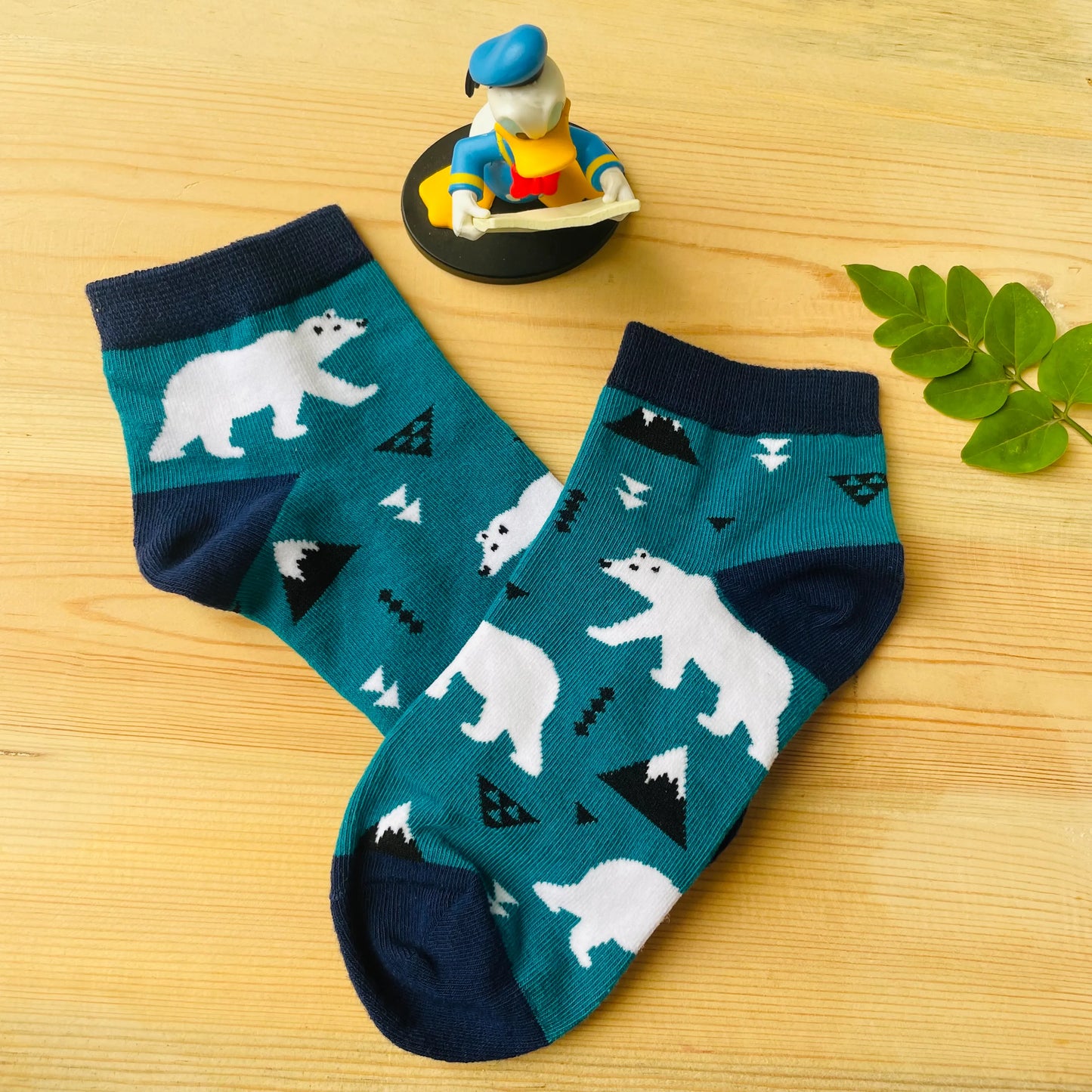 Arctic Explorer Polar Bear Ankle Socks | Lazzy Socks India