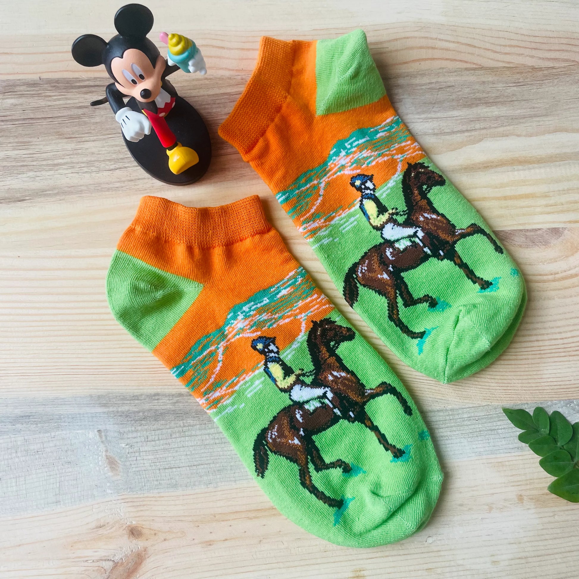 Derby Day Ankle Socks – Horse Racing Print  Lazzy Socks India