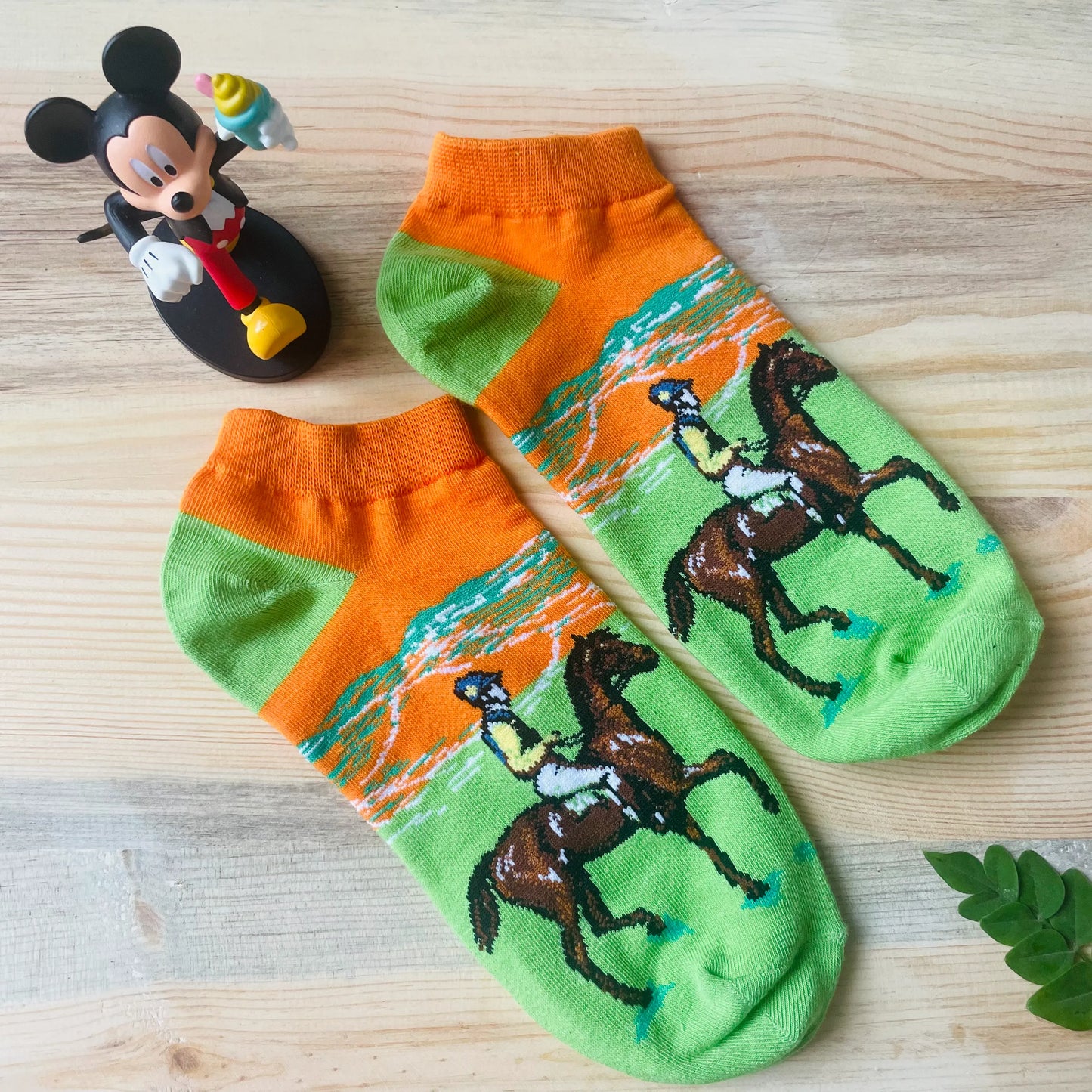 Derby Day Ankle Socks – Horse Racing Print Lazzy Socks India