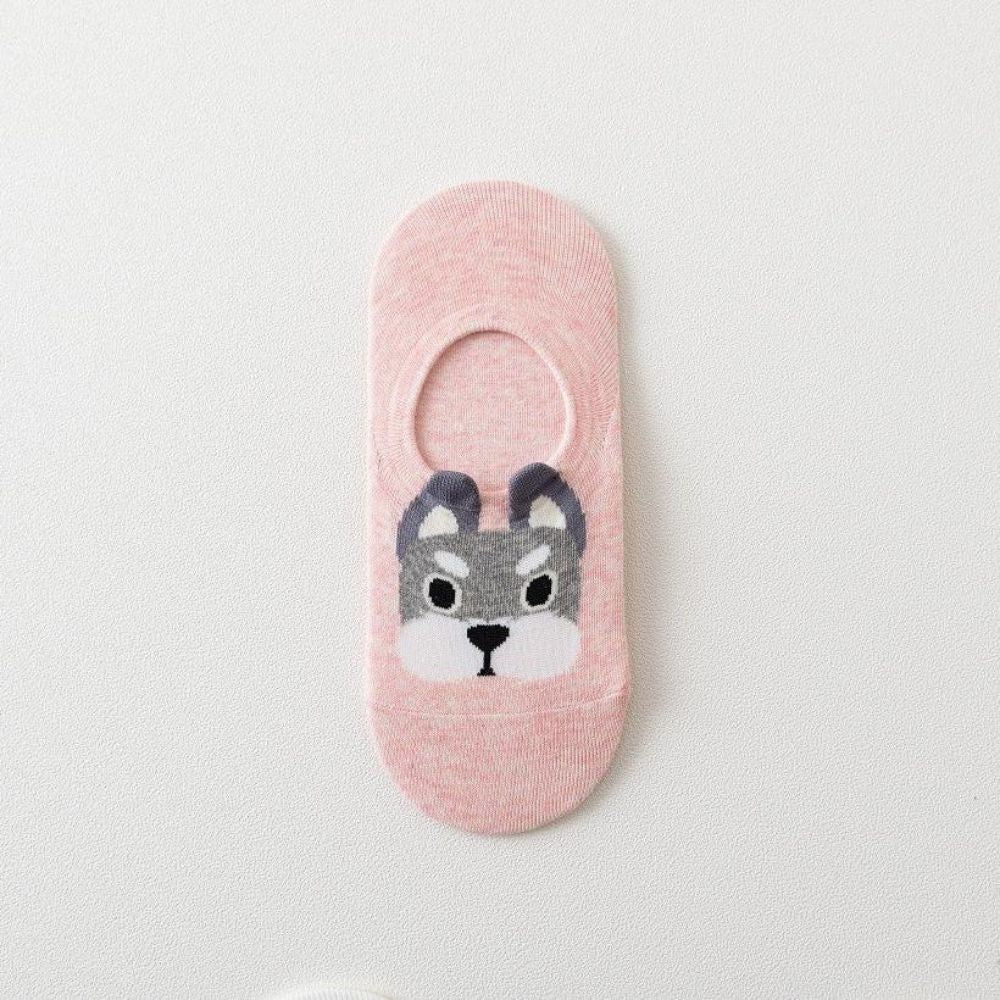 Discover Playful Style with Cute Dog With Ears No Show Socks | Lazzy Socks