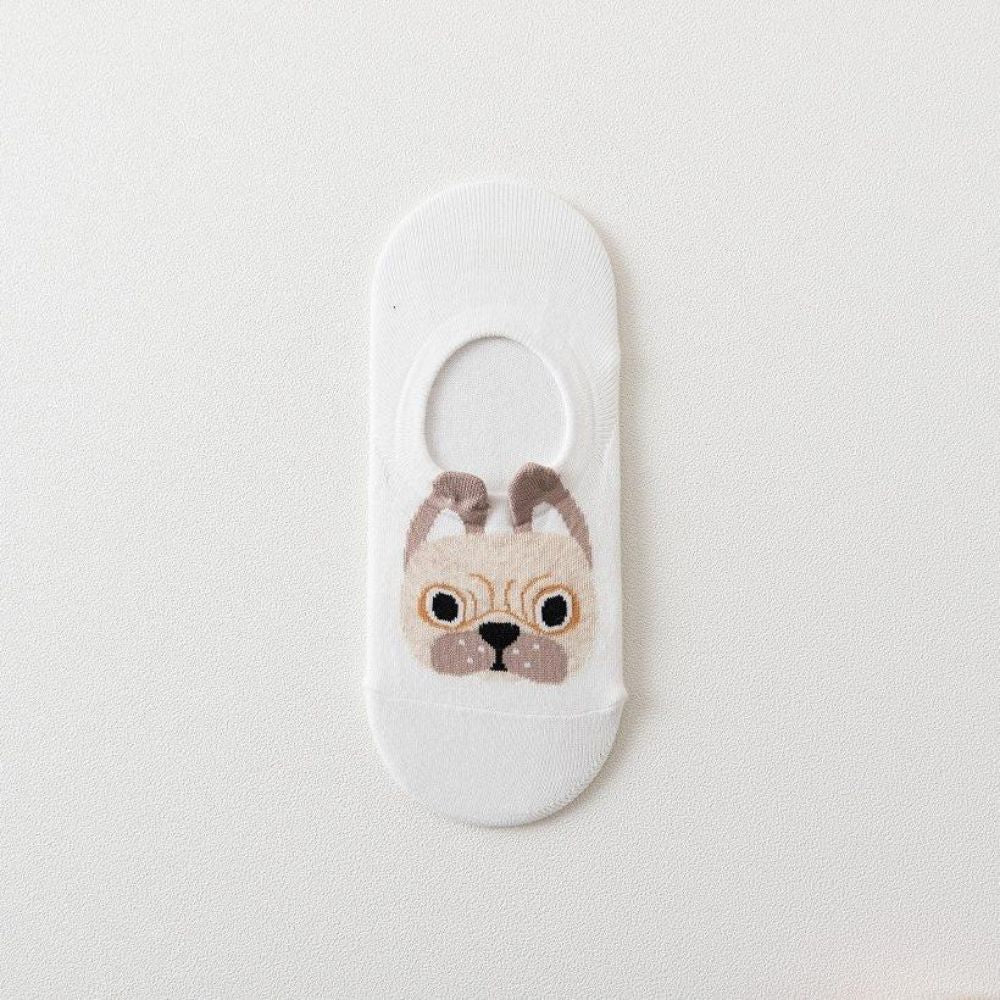 Discover Playful Style with Cute Dog With Ears No Show Socks | Lazzy Socks