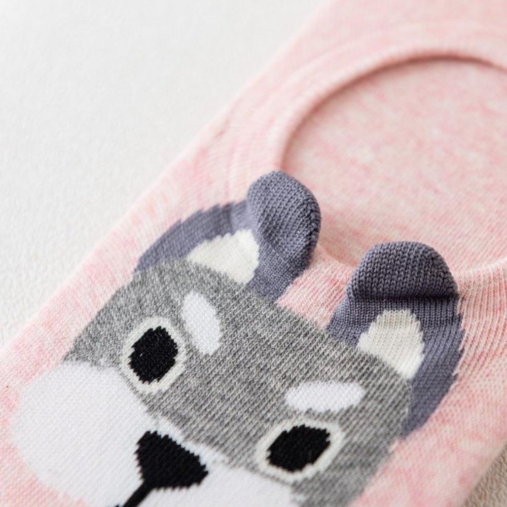 Discover Playful Style with Cute Dog With Ears No Show Socks | Lazzy Socks