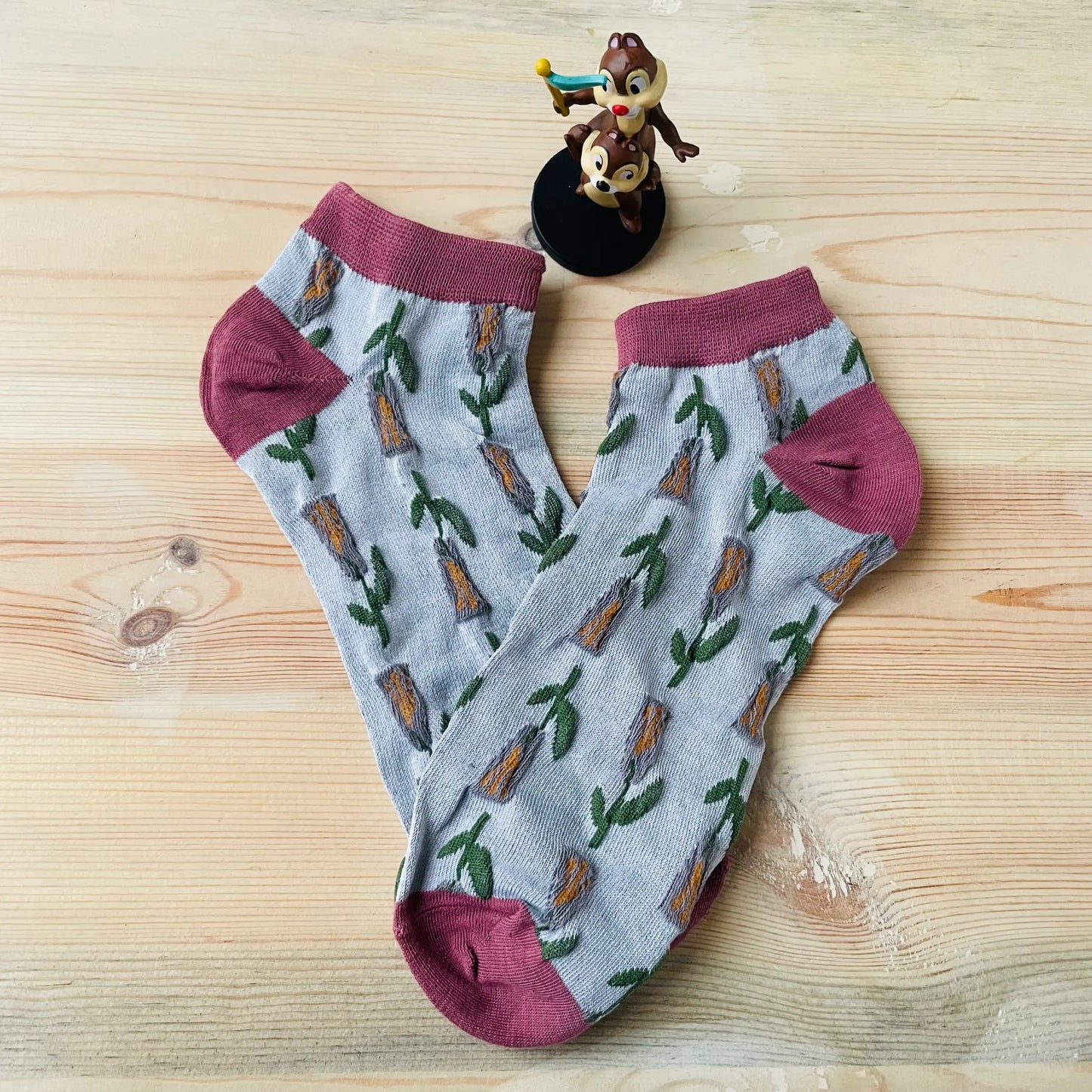 Earthy Tulip Textured Sock Pack (Pack of 2) | Lazzy Socks India