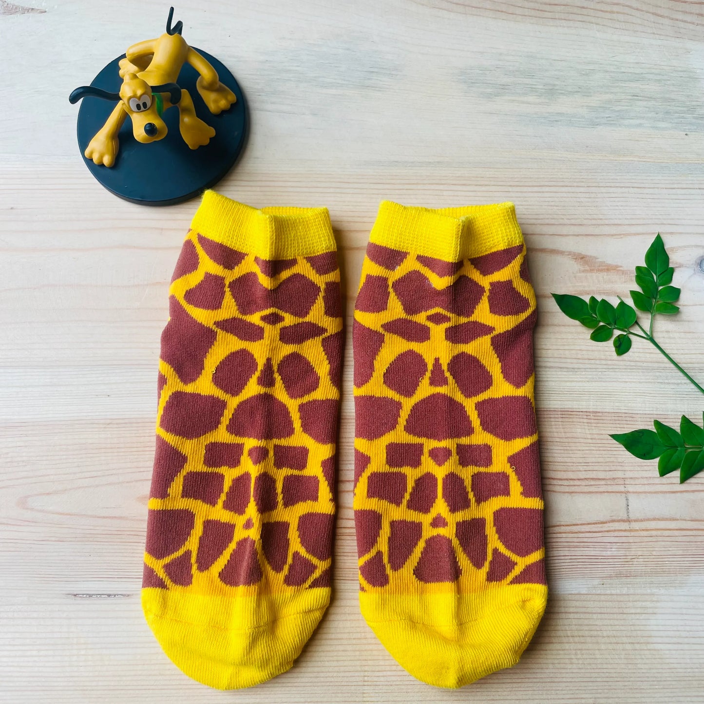 Giraffe Face & Print Ankle Socks (Pack of 2) Lazzy Socks India