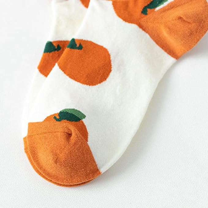 Orange Unisex Ankle Socks by lazzy socks. funky and quirky socks in India