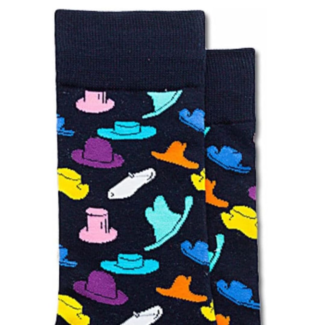 Party Hat Unisex Crew Socks - Step into Fun & Comfort! | Lazzy Socks