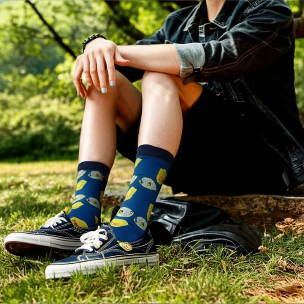 Pears Unisex Crew Socks funky quirky socks in india