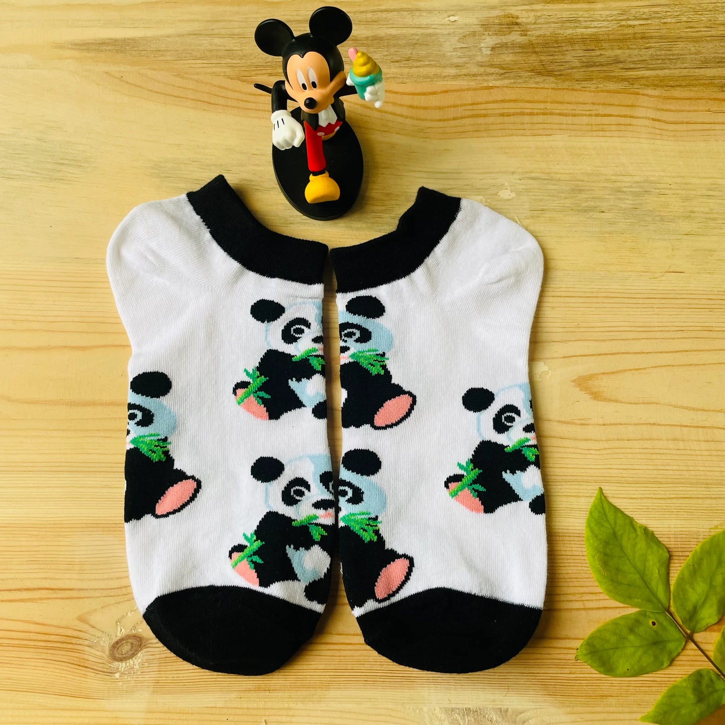Playful Panda Ankle Socks – Cute Animal Print Lazzy Socks India