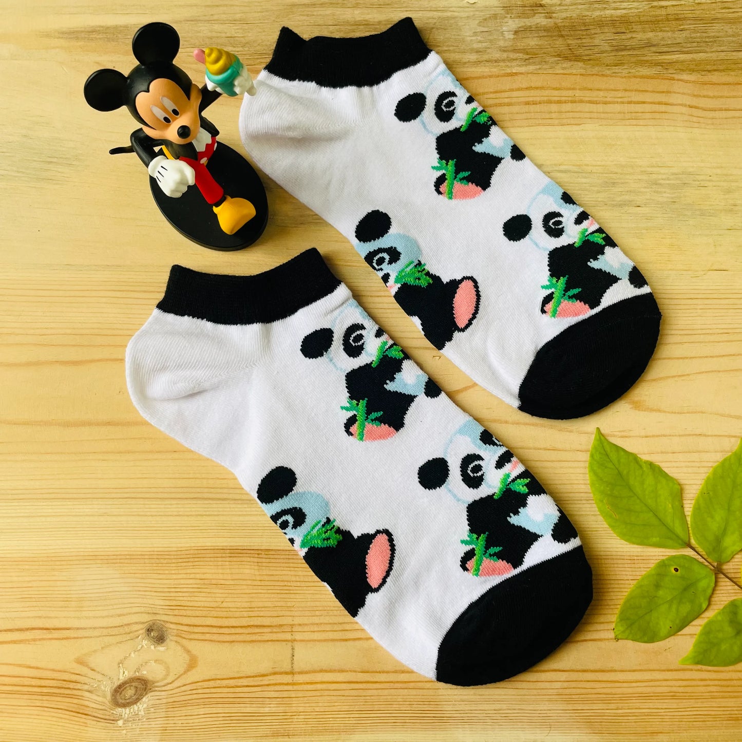 Playful Panda Ankle Socks – Cute Animal Print Lazzy Socks India