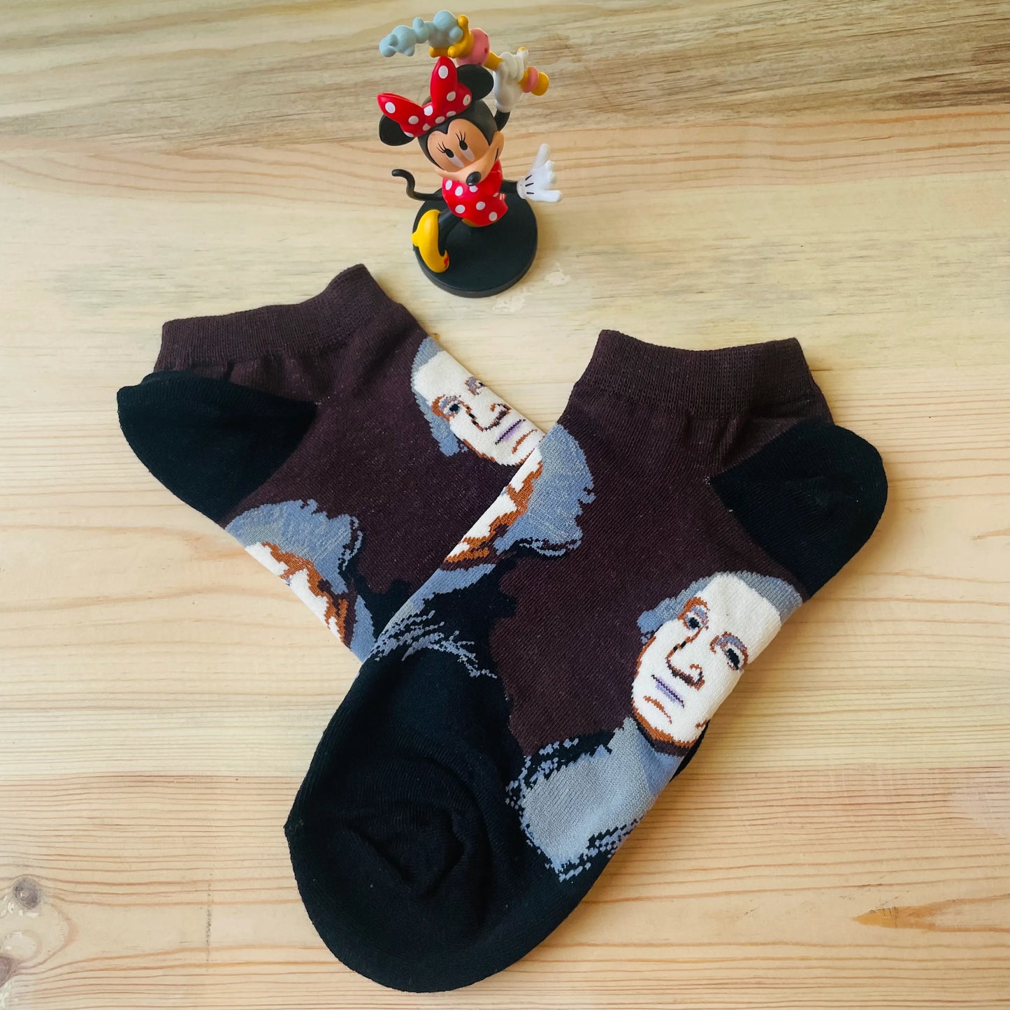 Presidential Portrait Ankle Socks – George Washington Design | Lazzy Socks India