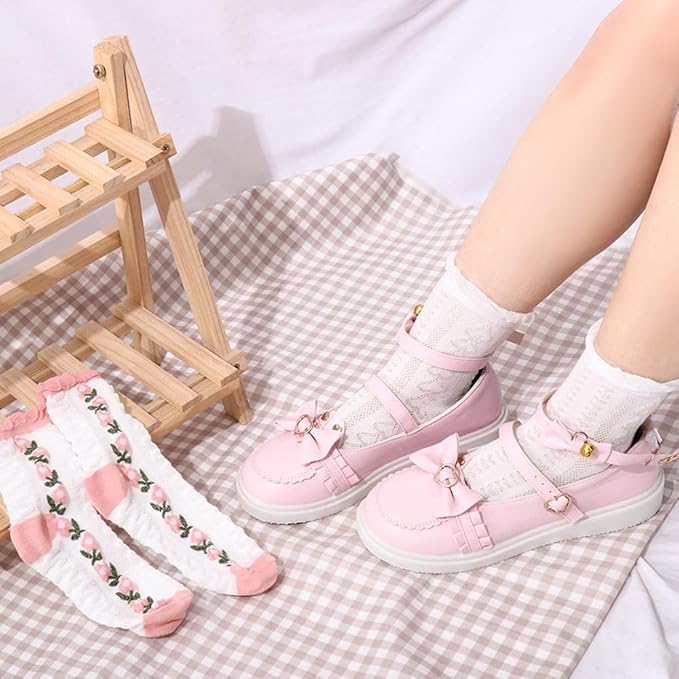 Romantic Ruffle & Floral Ankle Socks (Pack of 5) | Lazzy Socks India