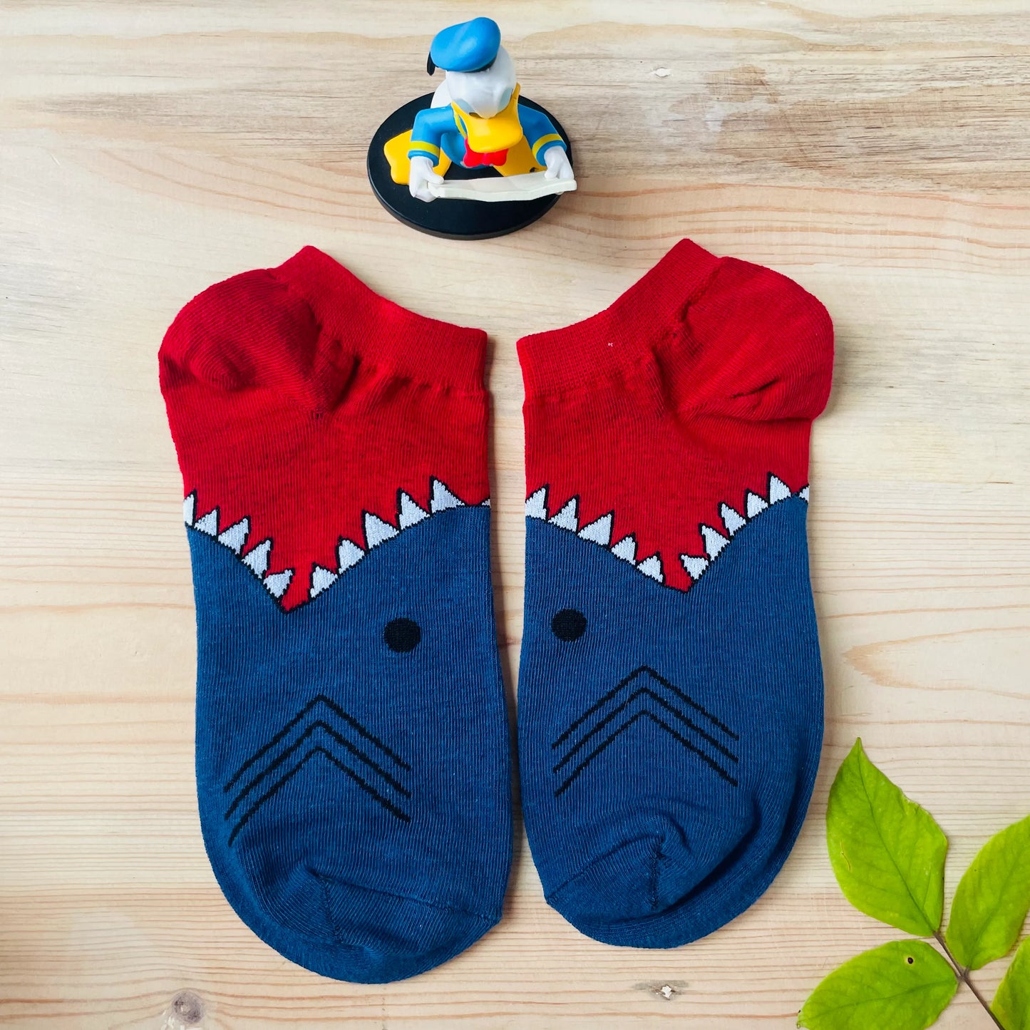 Shark Attack Ankle Socks – Fun 3D Fin Design Lazzy Socks India