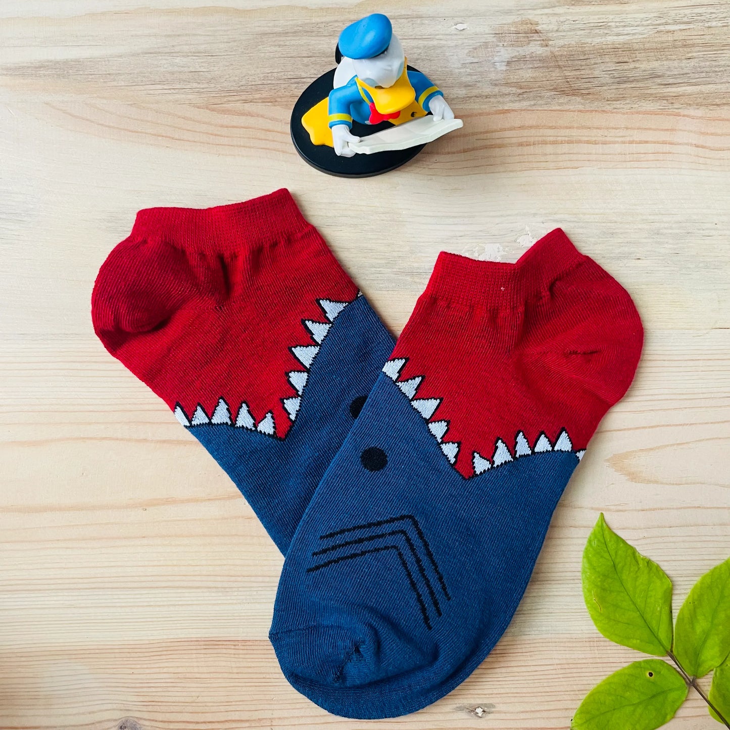 Shark Attack Ankle Socks – Fun 3D Fin Design Lazzy Socks India