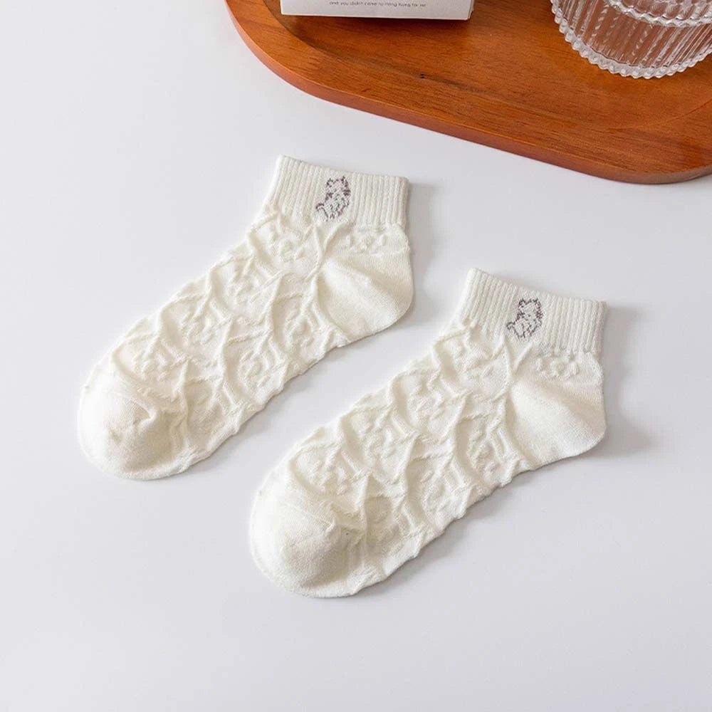 Textured Charm Ankle Socks (Pack of 5) Lazzy Socks India