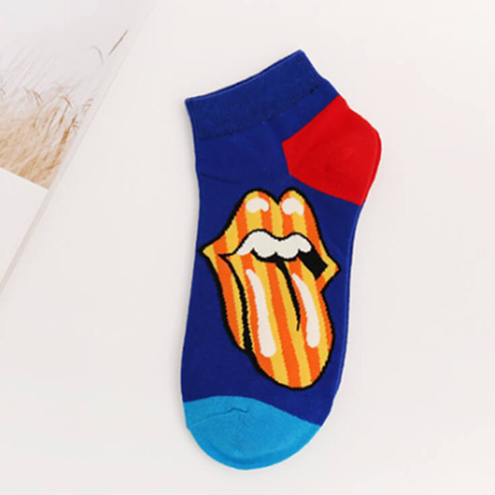 Tongue Ankle Socks (Pack of 3) – Unisex Funky Music-Inspired Socks