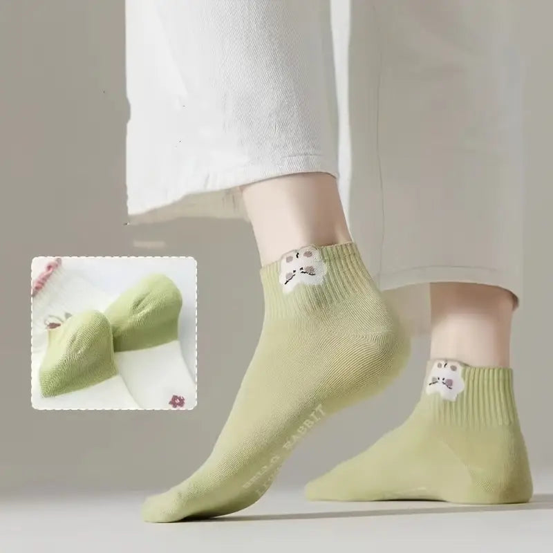 Tulip Garden Ankle Socks (Pack of 5) Lazzy Socks India