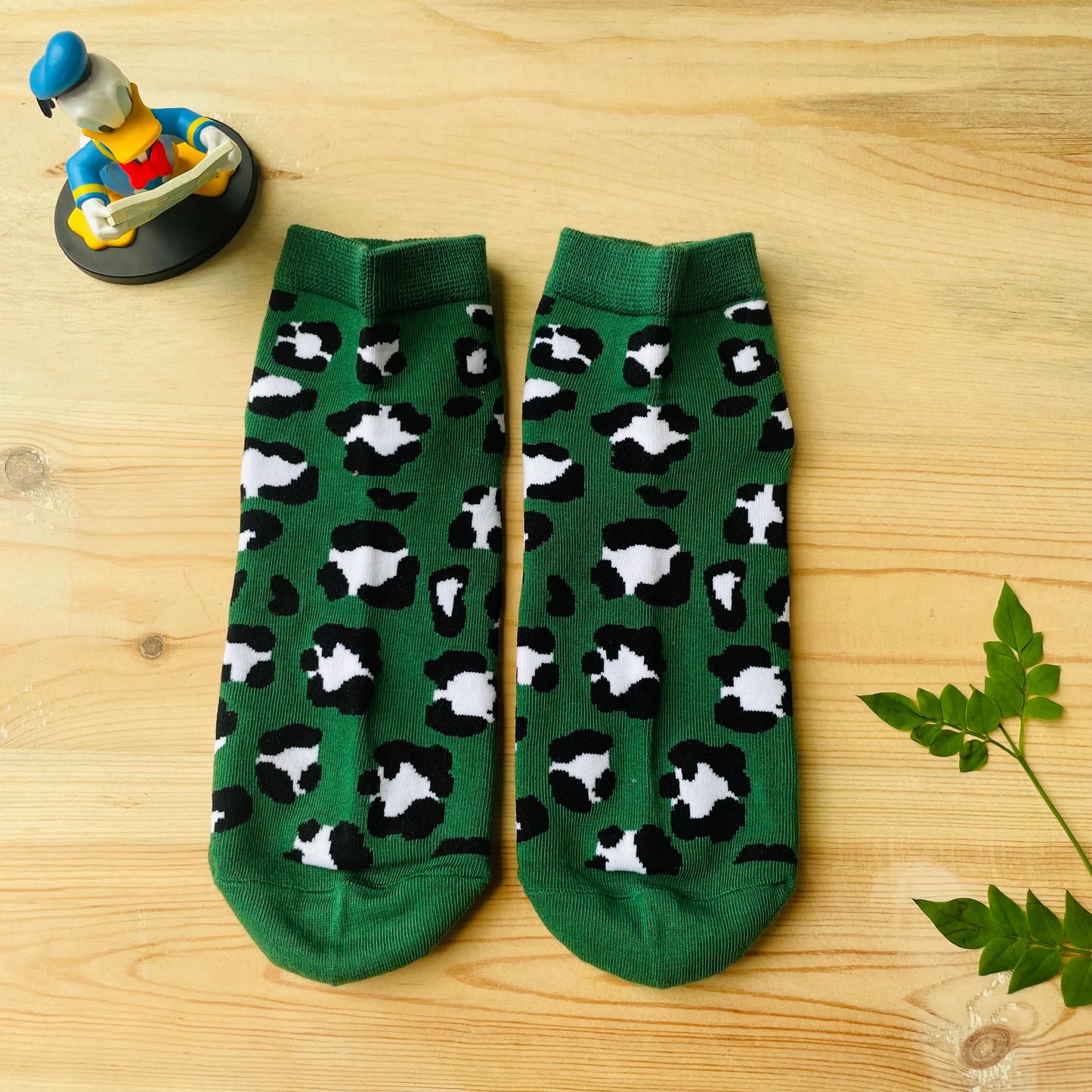 Wild Pop Leopard Ankle Socks (Pack of 2) Lazzy Socks India