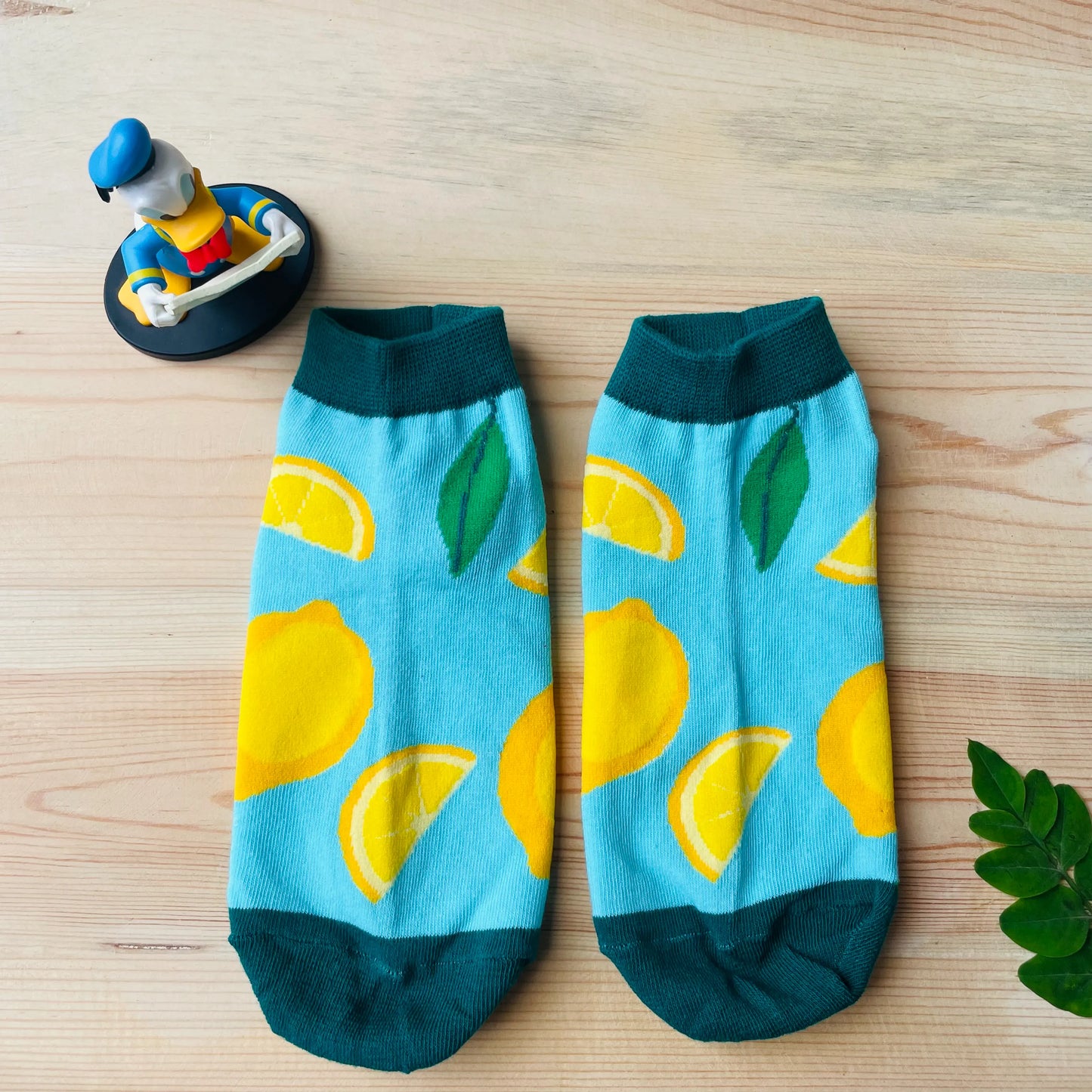Zesty Lemon Ankle Socks (Pack of 2) | Lazzy Socks India