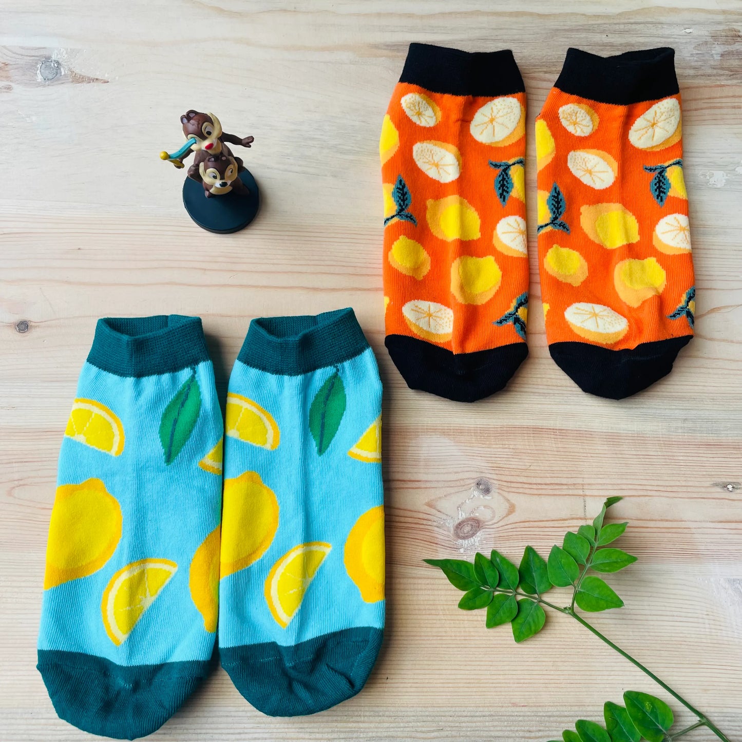 Zesty Lemon Ankle Socks (Pack of 2) | Lazzy Socks India