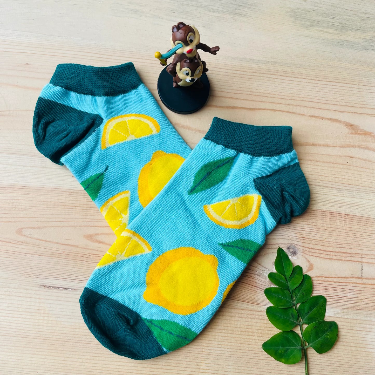 Zesty Lemon Ankle Socks (Pack of 2) | Lazzy Socks India