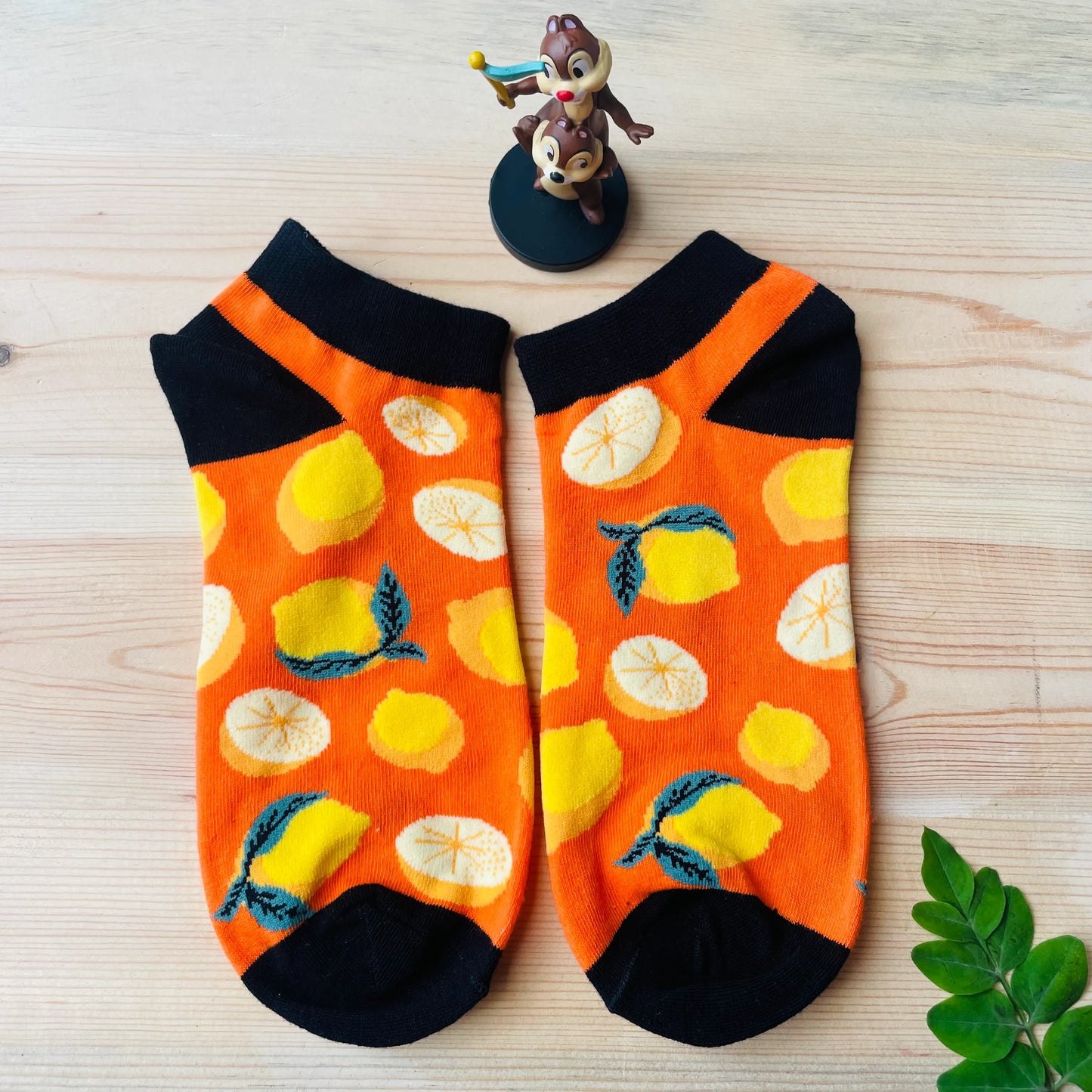 Zesty Lemon Ankle Socks (Pack of 2) | Lazzy Socks India