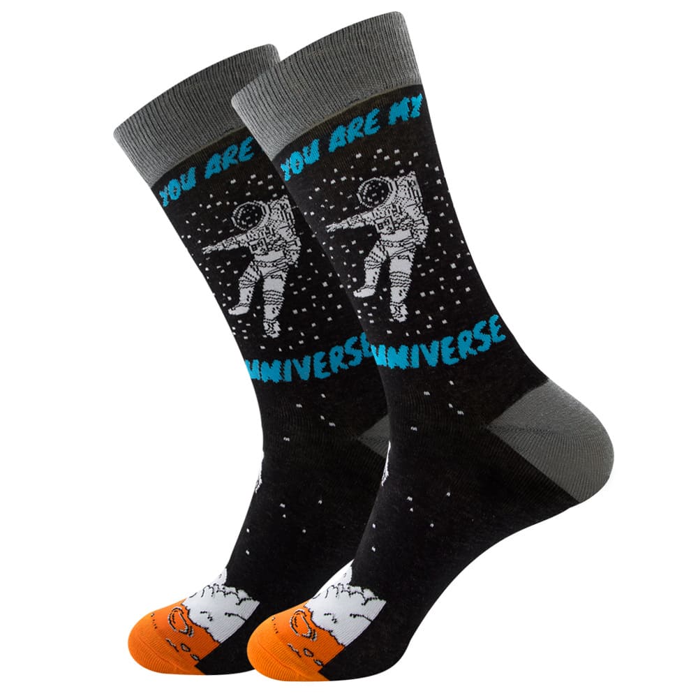 Astronaut Unisex Crew Socks (pack of 2) from lazzy socks