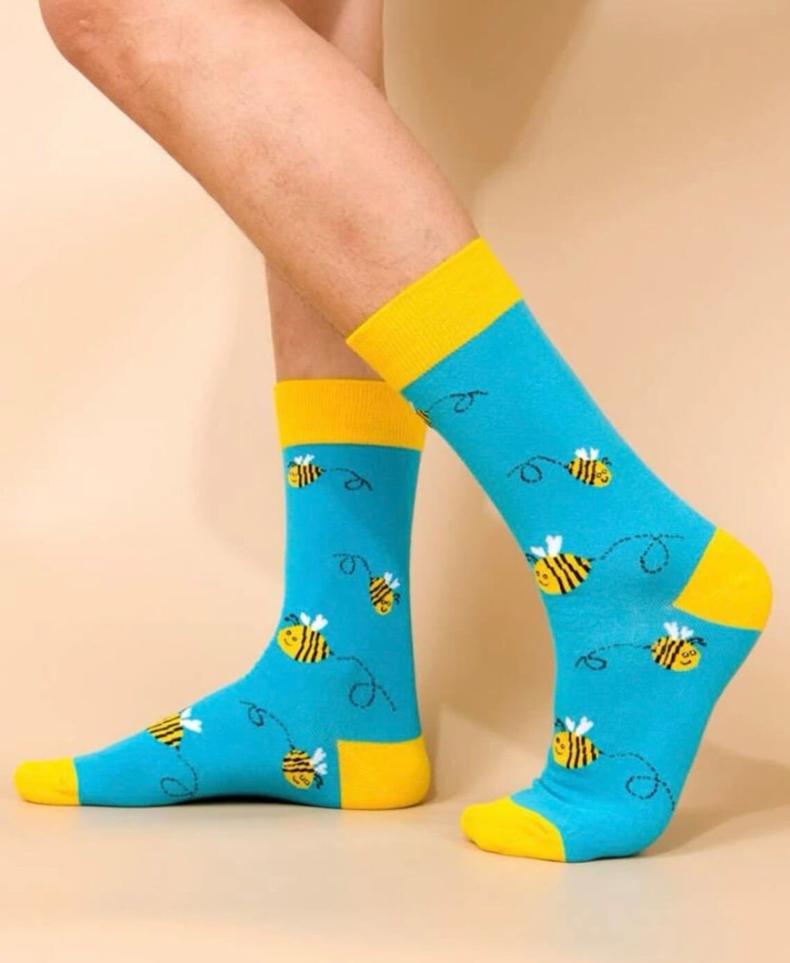 Bee Unisex Crew Socks from Lazzy socks India