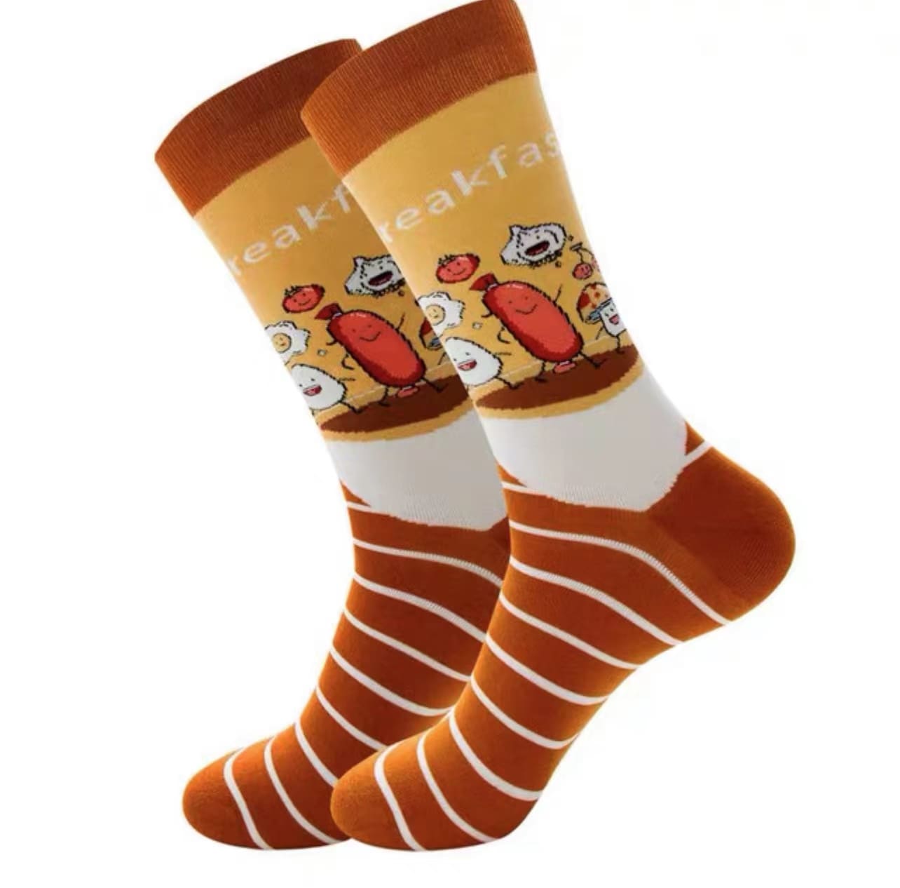 Breakfast Army unisex crew socks from lazzy socks