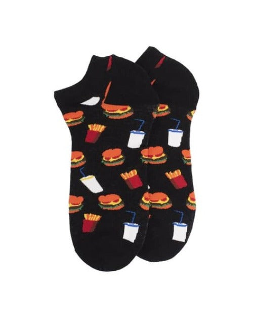 Burger and Fries Unisex Ankle Socks from lazzy socks