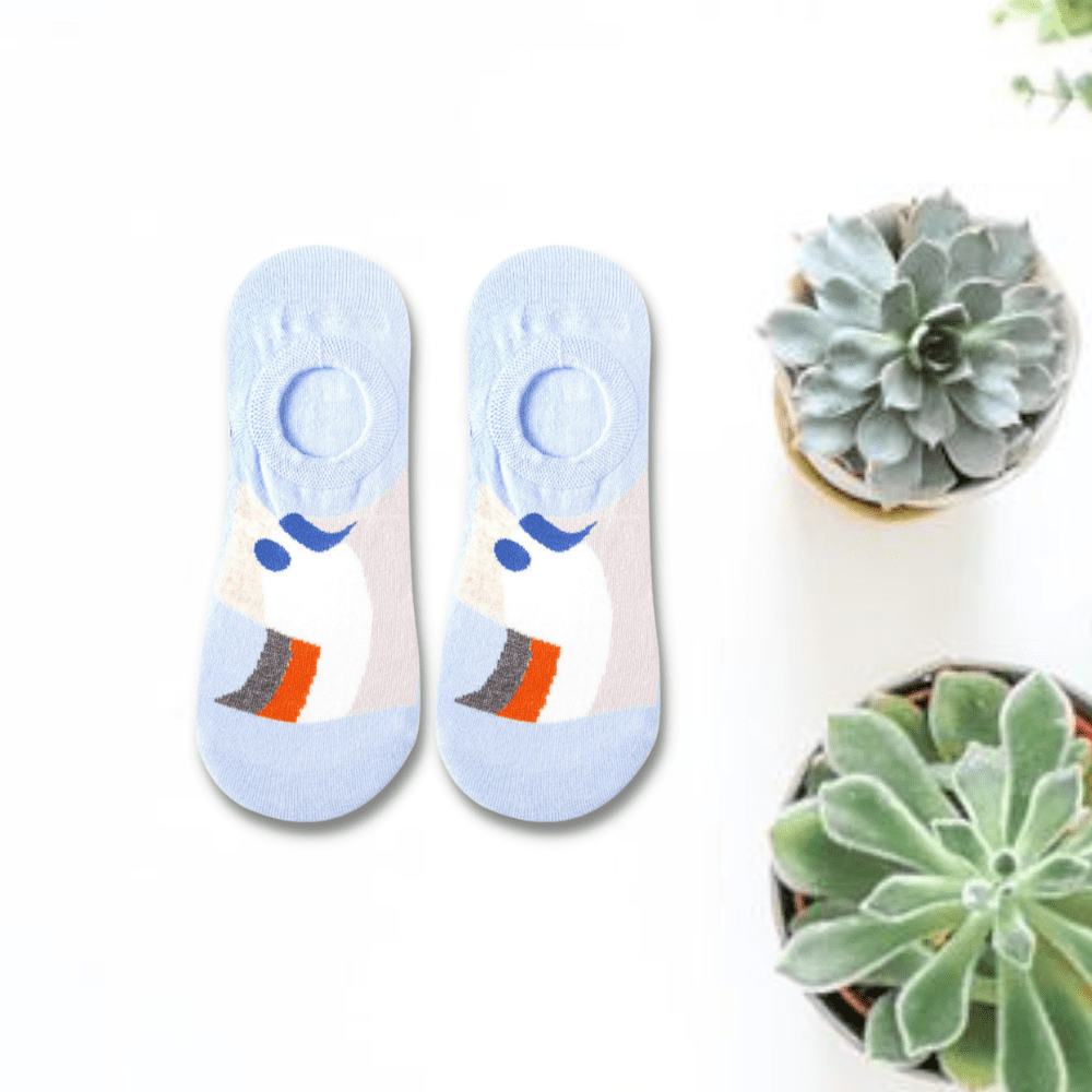 Chicken Design Unisex No Show Socks (Pack of 3)