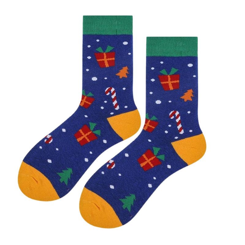 Christmas Candy & Gift Unisex Crew Socks (Pack of 2) from lazzy socks