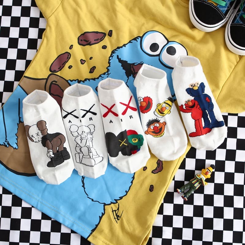 Cookie Monster Unisex Ankle Socks (pack of 5 ) from lazzy socks.
