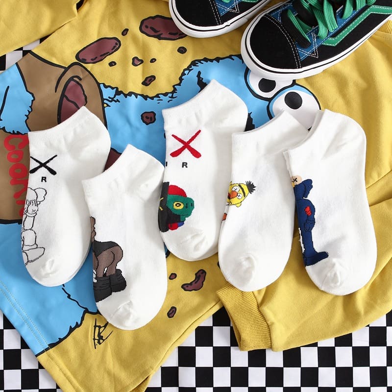 Cookie Monster Unisex Ankle Socks (pack of 5 ) from lazzy socks.