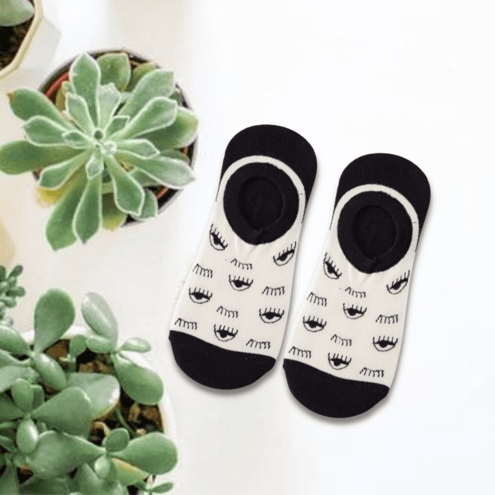 Eye Unisex No Show Socks