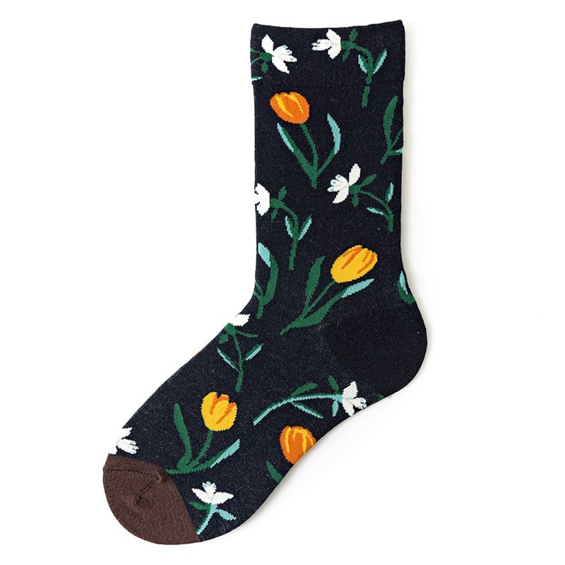 Flower Unisex Crew Socks (pack of 2) from lazzy socks.