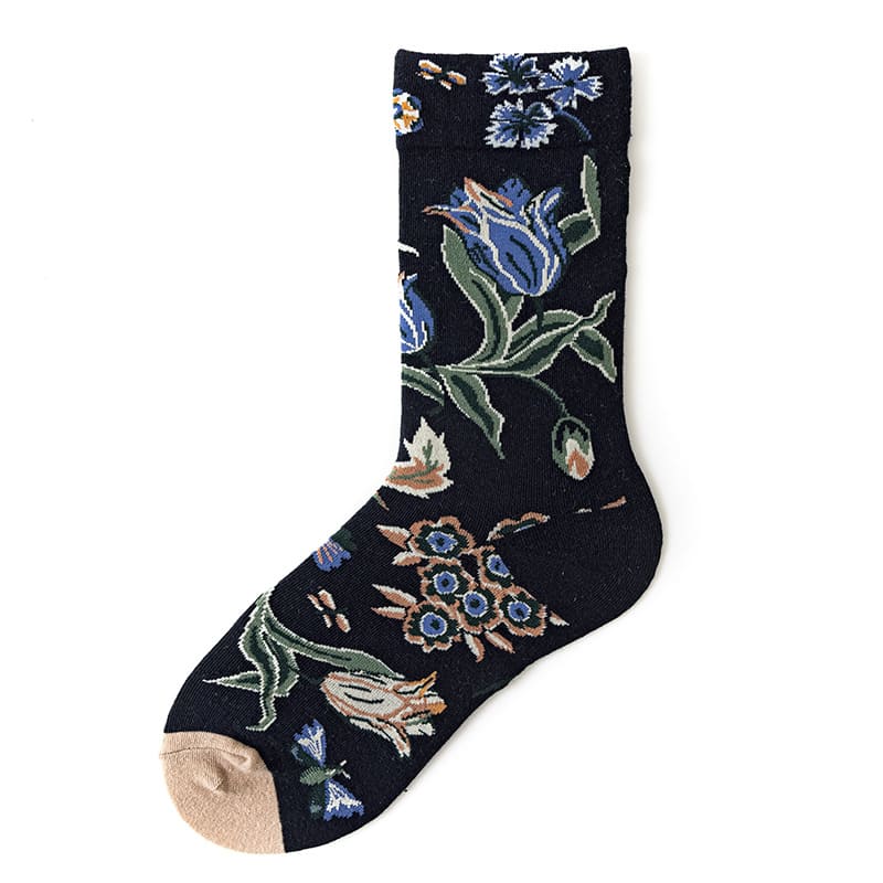 Flower Unisex Crew Socks (pack of 2) from lazzy socks.