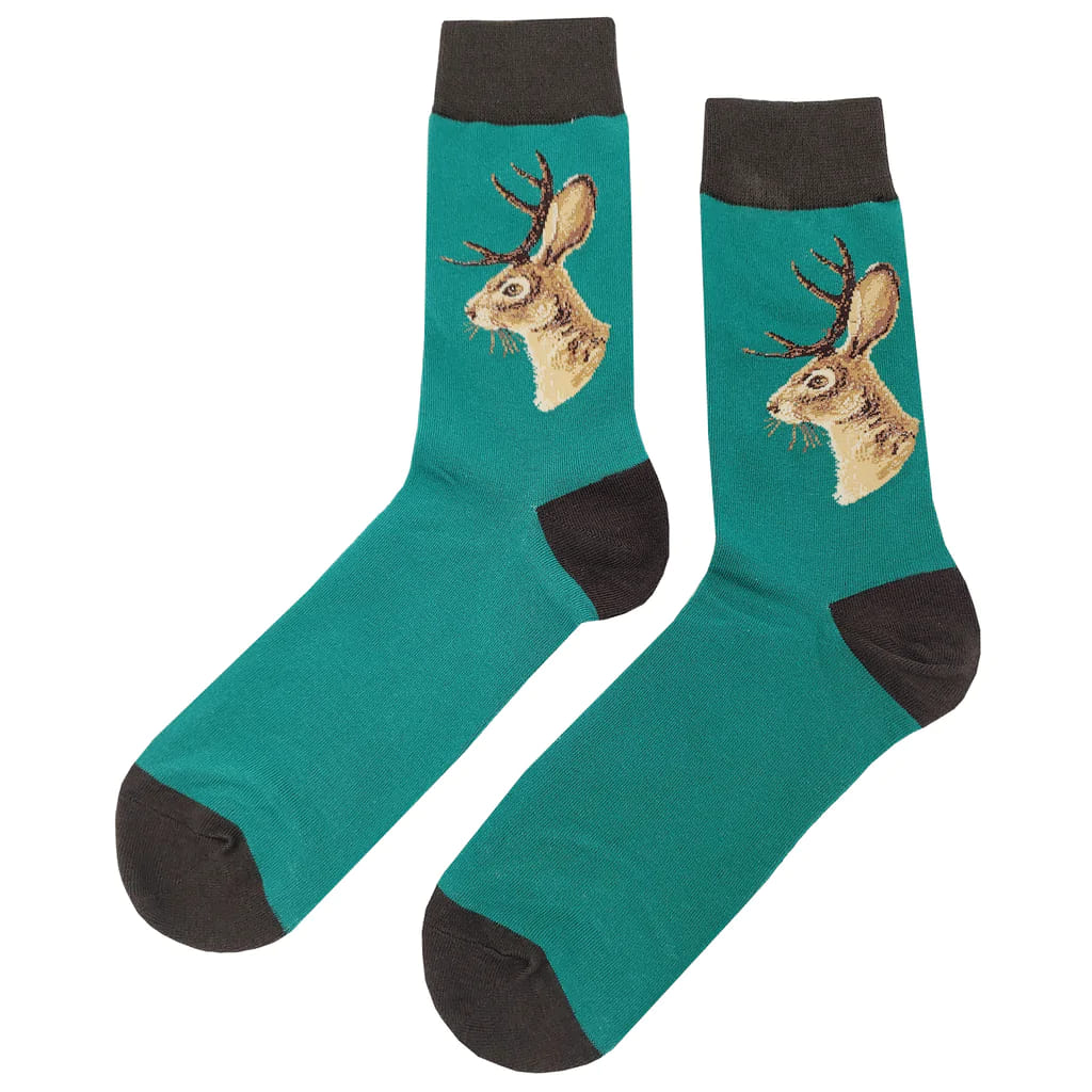 Jackalope Unisex Crew Socks from lazzy socks