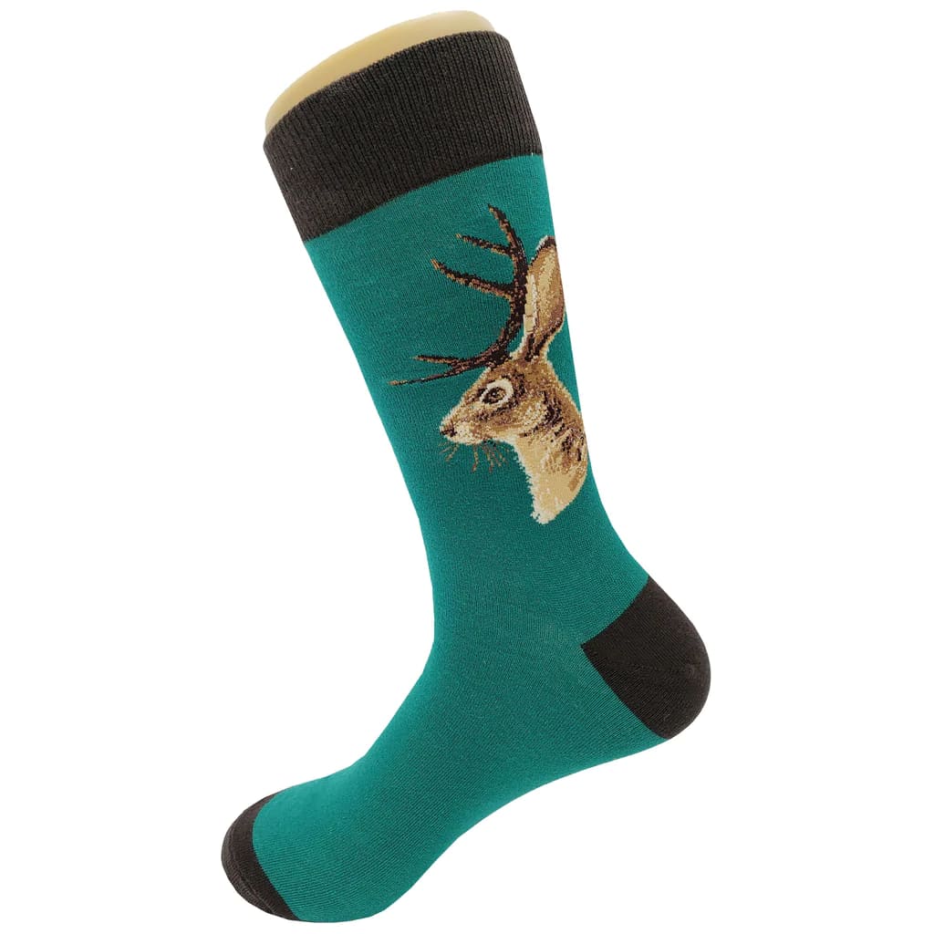 Jackalope Unisex Crew Socks from lazzy socks0