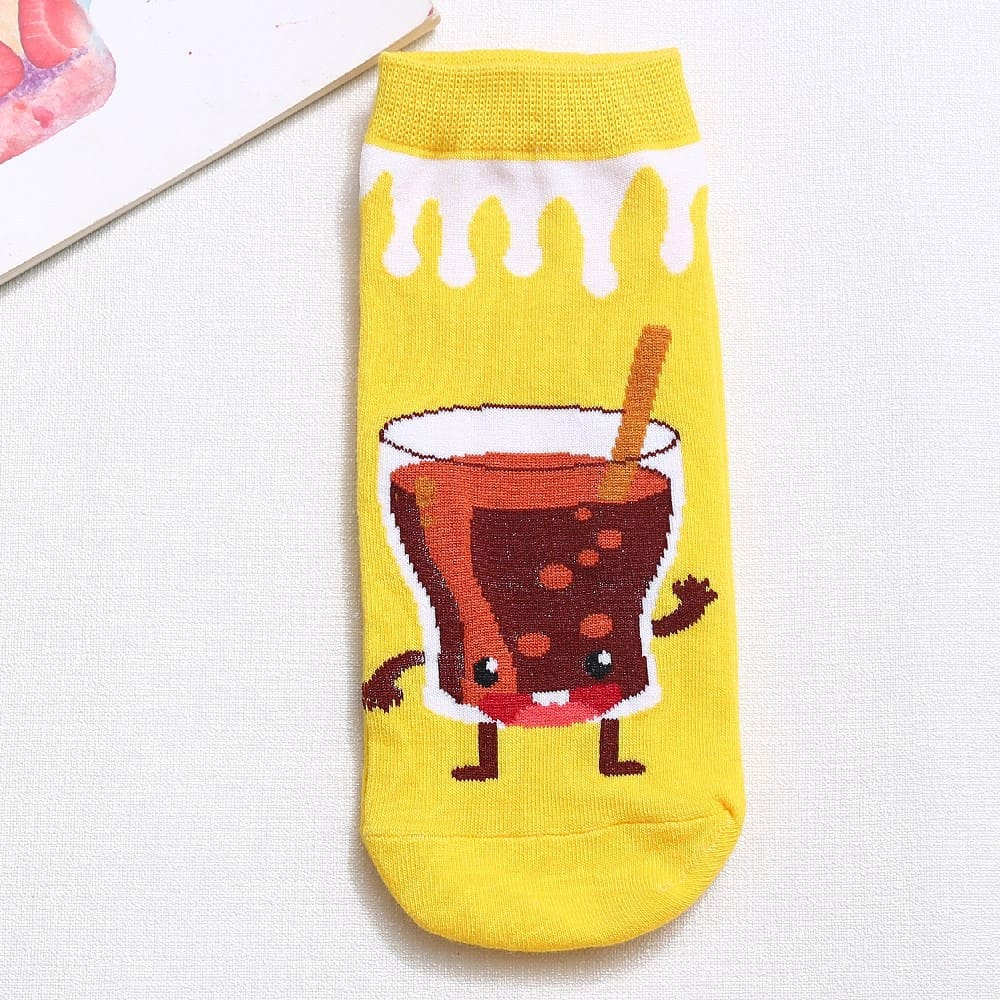 Junk Food Cola Unisex Ankle Socks (pack of 5 ) from lazzy socks.