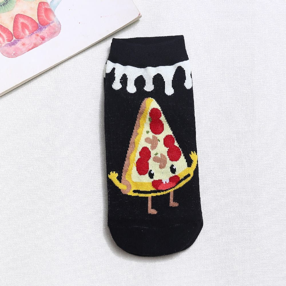 Junk Food Pizza Unisex Ankle Socks (pack of 5 ) from lazzy socks.