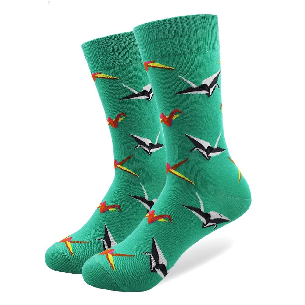 Origami Unisex Crew Socks from lazzy socks.