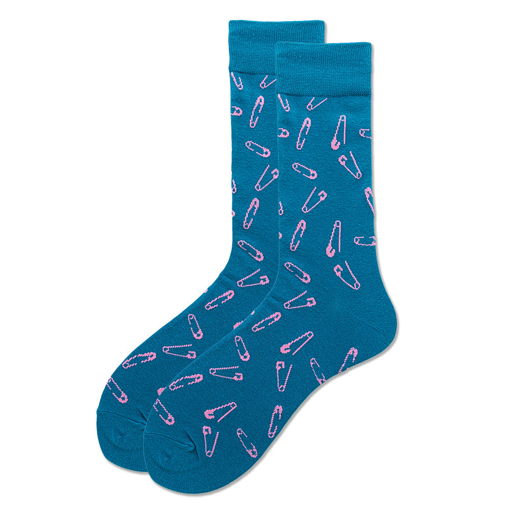Pin Unisex Crew Socks From Lazzy Socks