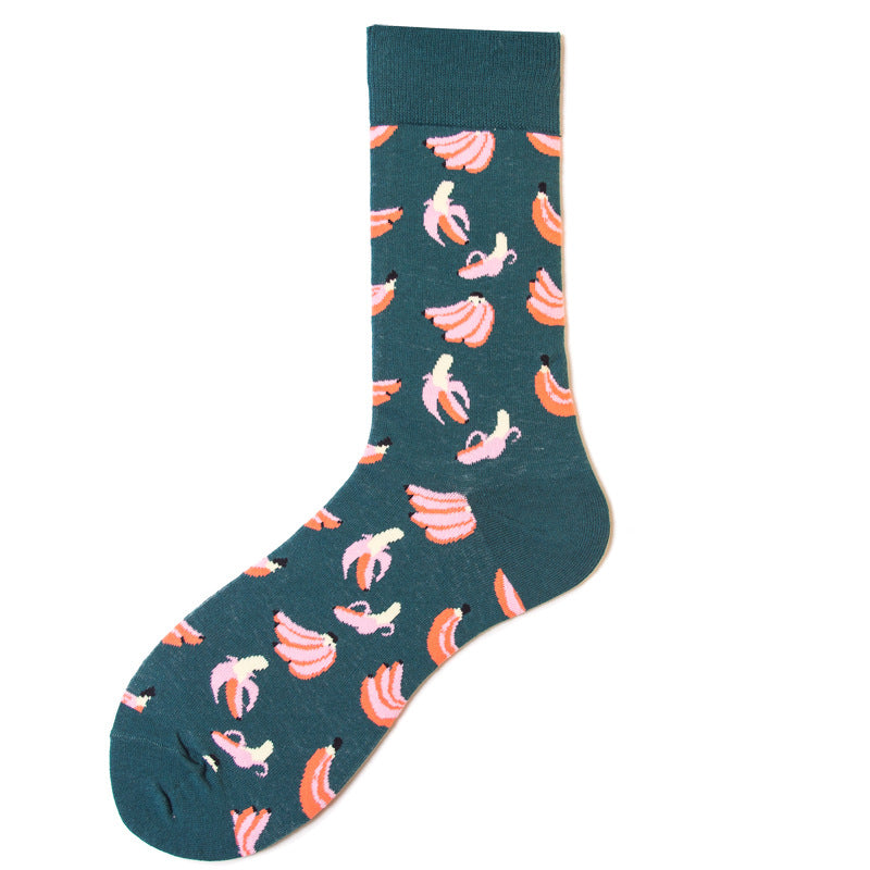 Pink Bananas Unisex Crew Socks from lazzy socks