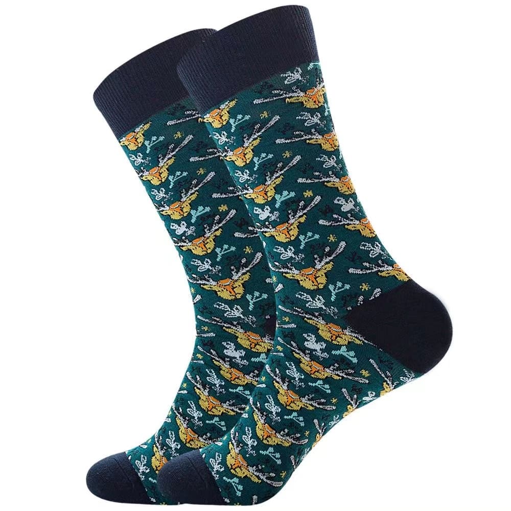 Reindeer Unisex Crew Socks (pack of 2) from lazzy socks.