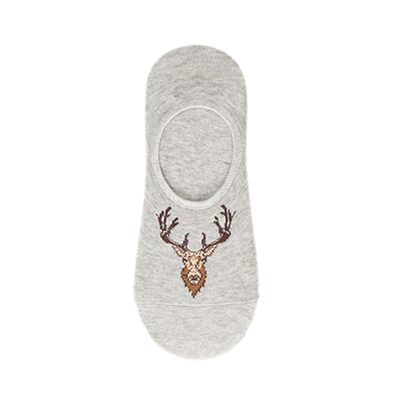 Reindeer Unisex No Show Socks (Pack of 5) from lazzy socks