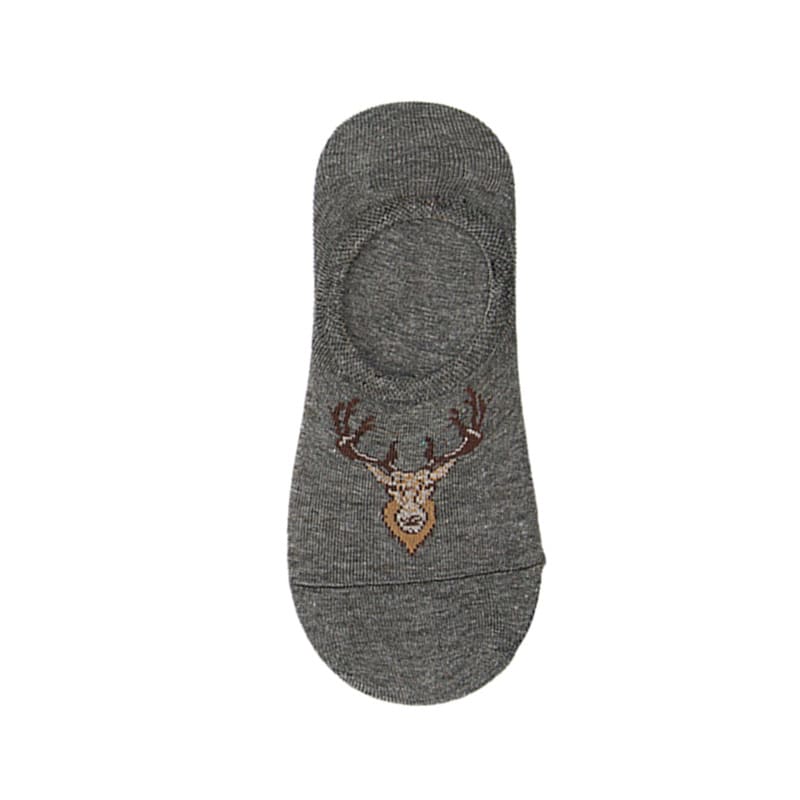 Reindeer Unisex No Show Socks (Pack of 5) from lazzy socks