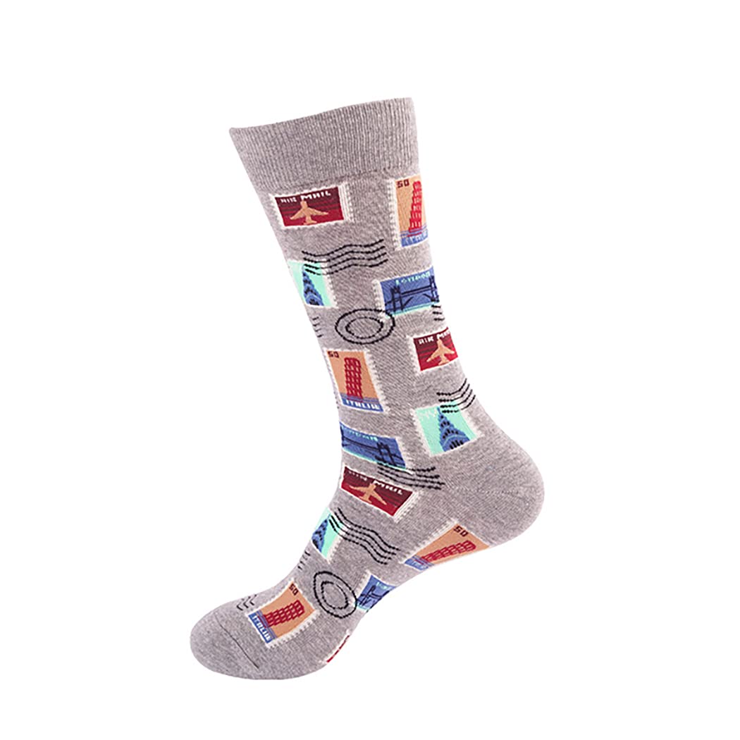 Stamp Unisex Crew Socks from lazzy socks